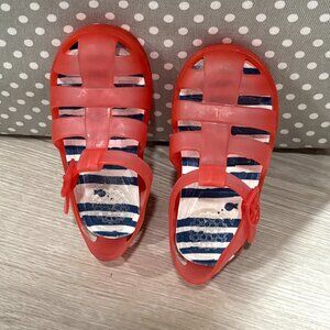 ZARA Toddler Girl Jelly Fisherman Shoes in Pink - Size 24 EU